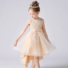 Load image into Gallery viewer, 3-12Y Kids Summer Train Tulle Performance Princess Dress
