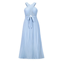 Load image into Gallery viewer, 2022 Summer Sexy Elegant Criss Cross Hollow Out Pleat Chiffon Casual Dress
