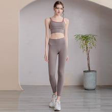 Load image into Gallery viewer, High Waist Fitness Running Wear Sports Yoga Bra Pants Two Piece Set
