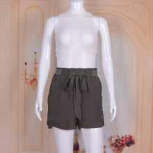 Load image into Gallery viewer, Casual Tie Dye Solid Shorts with Pockets and Sashes
