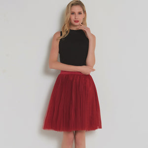 Princess Big Flare Puffy Tulle Skirt