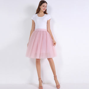 5 Layers Puffy Tutu Tulle Skirt