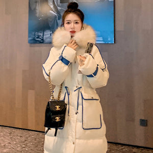 Women Long Padded Down Puffy Overcoats