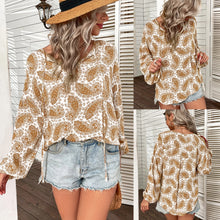 Load image into Gallery viewer, Oversized Bohemian Long Sleeve Casual Blouse

