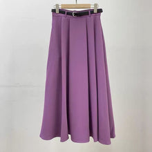 Load image into Gallery viewer, Solid Pleated High Waist Midi Skirt
