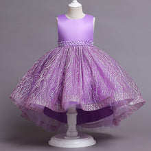 Load image into Gallery viewer, 100-150cm Girls Fancy Dresses Sleeveless Tulle Train Puffy Princess Dress
