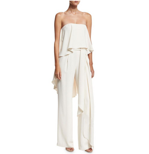 Hot Sale Sexy Strapless Belted Jumpsuit