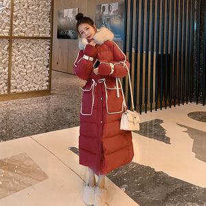 Women Long Padded Down Puffy Overcoats