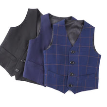 Load image into Gallery viewer, Kids Black Performance Clothing Little Boy&#39;s Texudo Waistcoat
