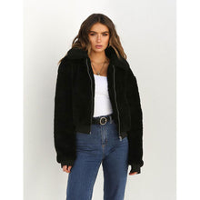 Load image into Gallery viewer, solid color autumn winter faux fur jacket women trendy outwears short coat
