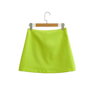 2022 Autumn New Design One Button Blazer+High Waist Mini Skirt Two Piece Set Suits
