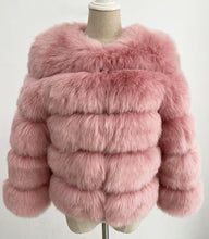 Load image into Gallery viewer, Lady Faux Fox Fur Short Coat
