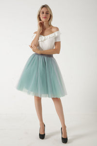 5 Layers Puffy Tutu Tulle Skirt