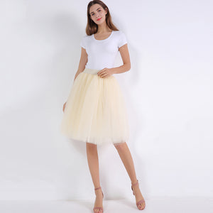 5 Layers Puffy Tutu Tulle Skirt