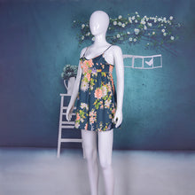 Load image into Gallery viewer, Spaghetti Strap Floral Tie Dye Beach Wear Playsuits
