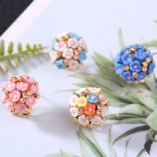 Load image into Gallery viewer, Fashion Big Tiny Flower Ball Stud Earrings
