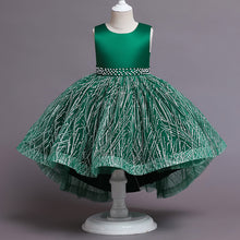 Load image into Gallery viewer, 100-150cm Girls Fancy Dresses Sleeveless Tulle Train Puffy Princess Dress
