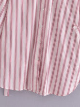 Load image into Gallery viewer, 2022 Autumn New Design Pink Striped Midi Shirt
