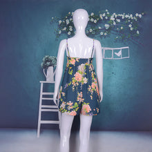 Load image into Gallery viewer, Spaghetti Strap Floral Tie Dye Beach Wear Playsuits
