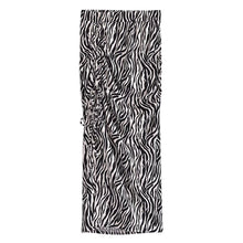 Charger l&#39;image dans la galerie, Zebra Animal Skin Print Short Knit Top Strips Tie Pencil Skirt Two Piece Set
