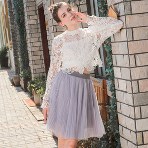 Princess Big Flare Puffy Tulle Skirt