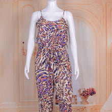 Load image into Gallery viewer, Spaghetti Strap Floral Print Jumpsuit Beachwear with Sashes
