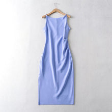 Load image into Gallery viewer, Multicolor Sleeveless Side Slit Midi Casual Dress

