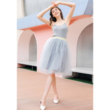 Load image into Gallery viewer, Starry Sequin Puffy Tulle Skirt
