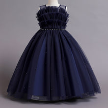 Load image into Gallery viewer, 110-160cm Girls Tulle Puffy Princess Pleated Tiered Dress
