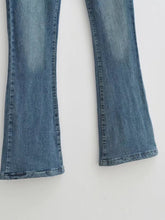 Load image into Gallery viewer, Vintage Elegant High Waist Jeans Belted Flare Denim Pants
