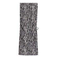 Load image into Gallery viewer, Zebra Animal Skin Print Short Knit Top Strips Tie Pencil Skirt Two Piece Set
