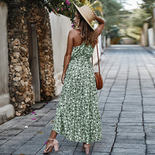 Load image into Gallery viewer, Summer Polka Dot Vacation Big Flare Ruffle Dress
