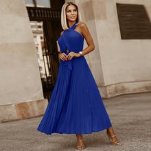 Load image into Gallery viewer, 2022 Summer Sexy Elegant Criss Cross Hollow Out Pleat Chiffon Casual Dress
