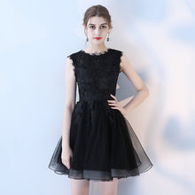 Load image into Gallery viewer, Lace Embroidered Short Tulle Party Evening Dress
