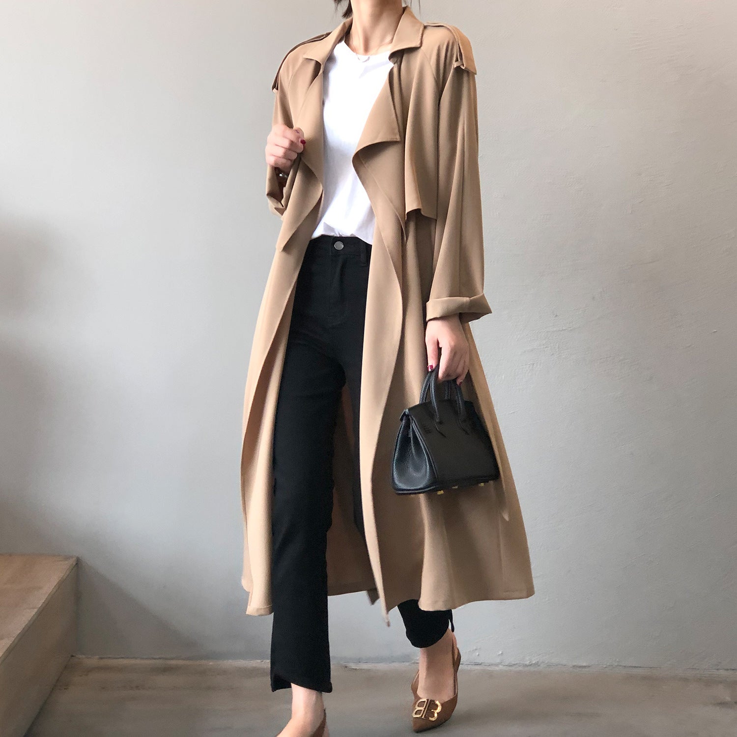 2023 Spring Elegant Long Vintage Oversized Trench Coat – Jasmine
