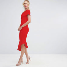Load image into Gallery viewer, New style one shoulder dress sexy style Bodycon dress
