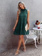 Load image into Gallery viewer, Fashion Sleeveless Halter Neck Ruched Mini Casual Dress
