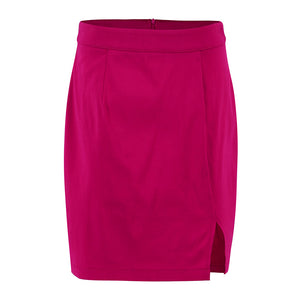 OL Rose High Waist Mini Slit Short Skirt