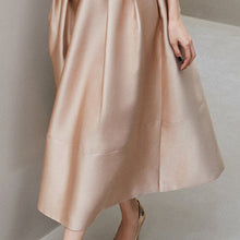 Load image into Gallery viewer, Elegant Spaghetti Satin Pleated Flare Evening Party Dress
