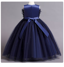 Load image into Gallery viewer, 110-160cm Girls Tulle Puffy Princess Pleated Tiered Dress
