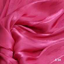 Load image into Gallery viewer, Rainbow Satin Shiny Silky Crepe Organza Fabric
