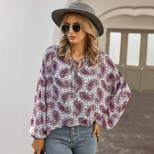 Load image into Gallery viewer, Oversized Bohemian Long Sleeve Casual Blouse
