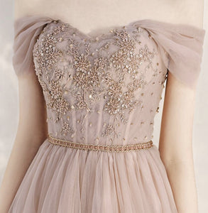 Off Shoulder Tulle Applique Fairy Princess Fancy Evening Dress