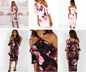 hot sale fashion printed sling cross sexy strapless bag hip dress  1 buyer