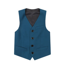 Load image into Gallery viewer, Kids Black Performance Clothing Little Boy&#39;s Texudo Waistcoat
