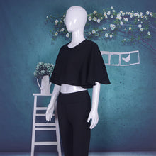 Load image into Gallery viewer, Batwing Sleeve Crop Top Sunproof Beachwear Cover Up
