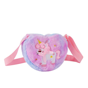 Sweetheart Unicorn Cute Plush Cartoon Sling Bag