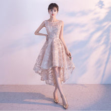 Load image into Gallery viewer, High Low Hem Slim Party Princess Evening Dress
