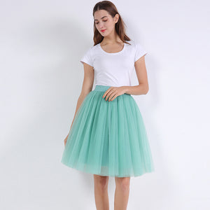 5 Layers Puffy Tutu Tulle Skirt