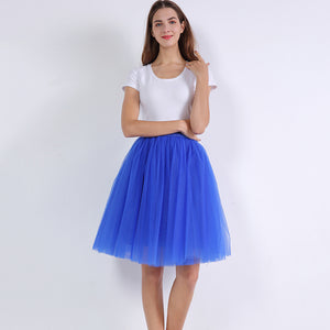 5 Layers Puffy Tutu Tulle Skirt